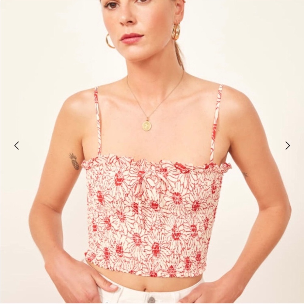 NWOT Reformation Carlotta Top